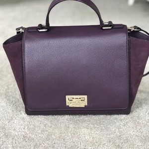 Kate Spade eggplant trapeze purse